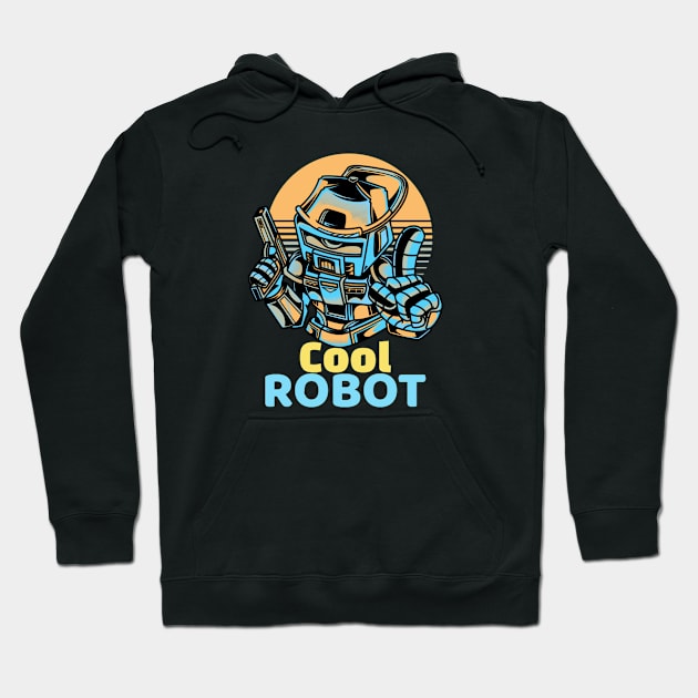Cool Robot Hoodie by SparkledSoul